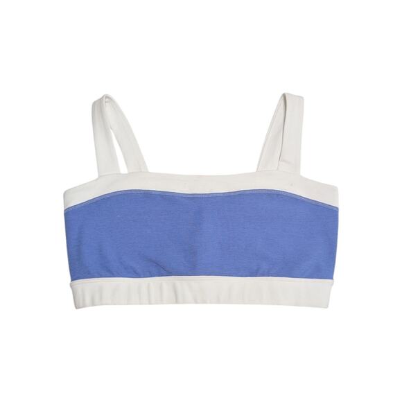 Beyond Yoga Spacedye Horizon Colorblock Bra Womens Large Purple Blue Workout - Picture 2 of 6